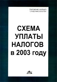 Схема уплаты налогов в 2003 году Издательство: Дело и Сервис Мягкая обложка, 24 стр ISBN 5-8018-0178-2 Тираж: 5000 экз Формат: 60x88/8 (~198x258 мм) инфо 10033j.